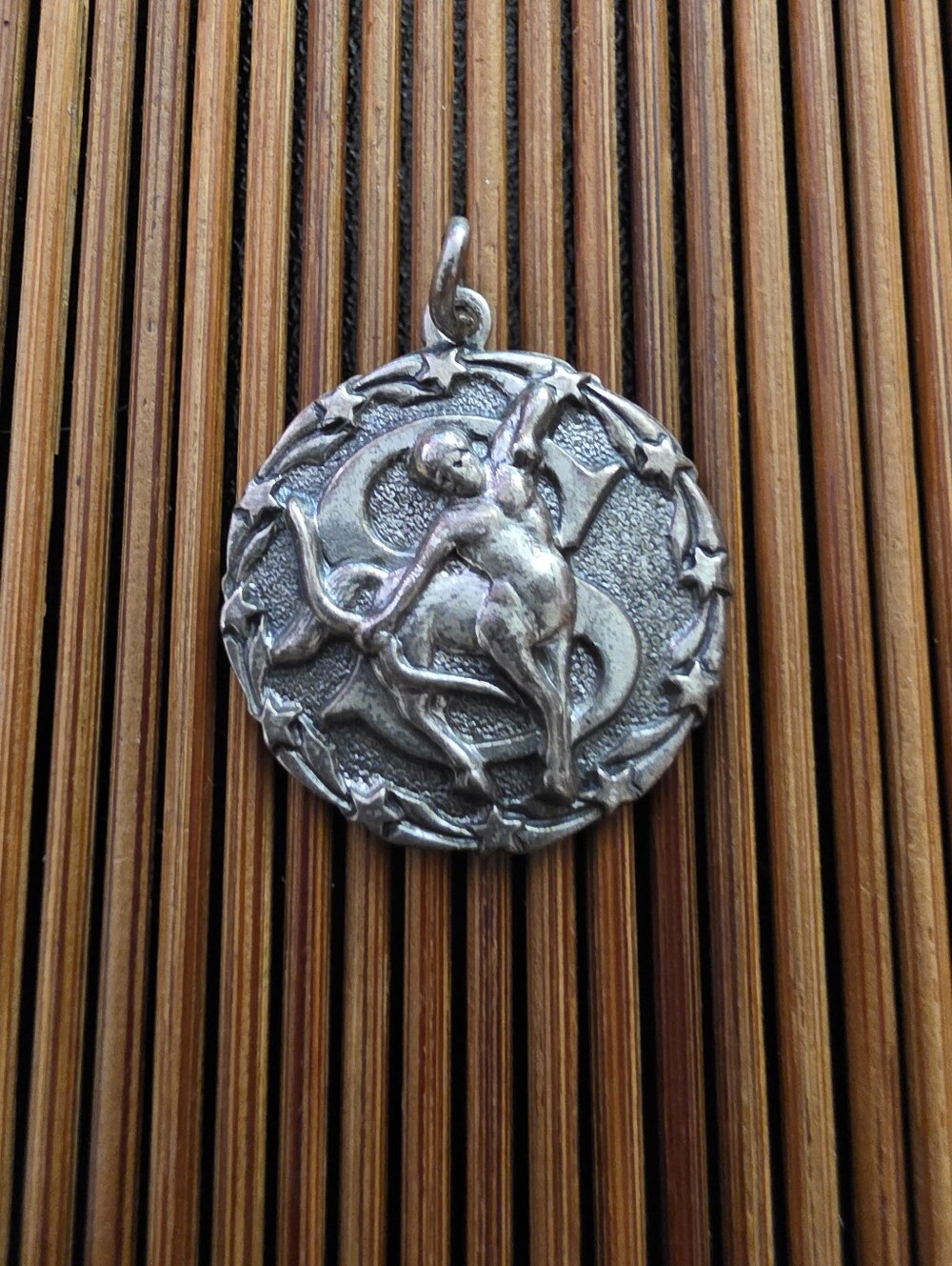 Sterling Silver Sagittarius Zodiac Pendant (Vintage)